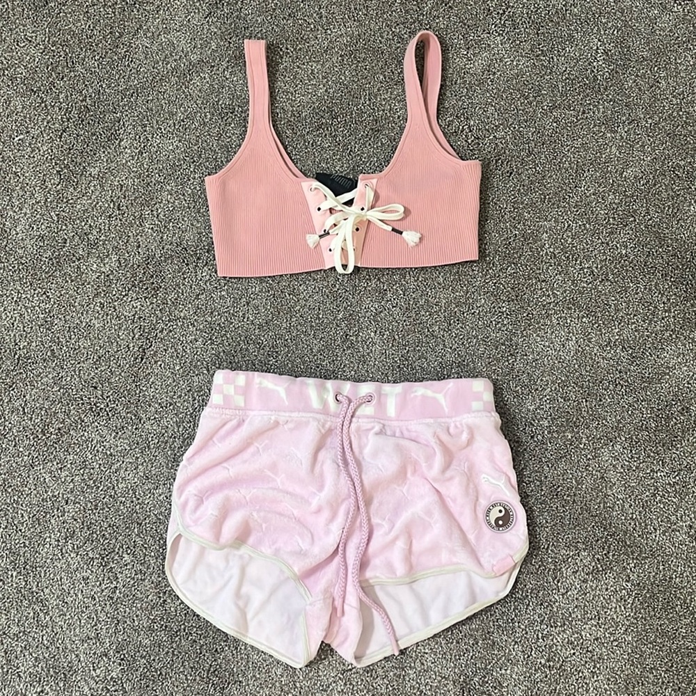 Fenty bra & shorts set